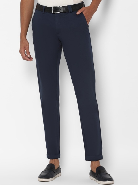 

Allen Solly Men Navy Blue Slim Fit Solid Regular Trousers