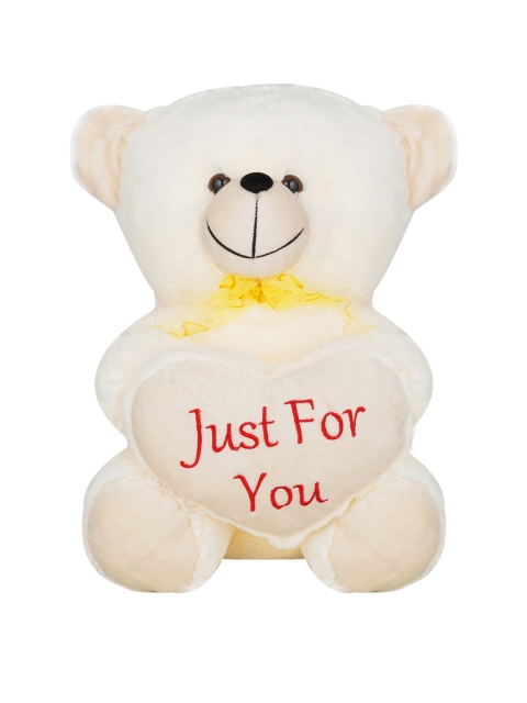 

DukieKooky Kids Cream-Color & Red Teddy Bear With Heart Soft Toy