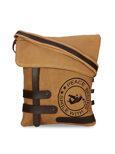

NEUDIS Brown & Black Printed Sling Bag