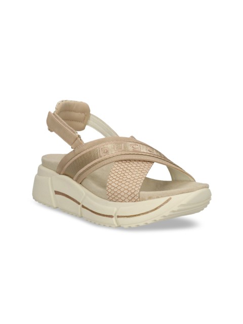 

Bugatti Women Beige Textured Sandals