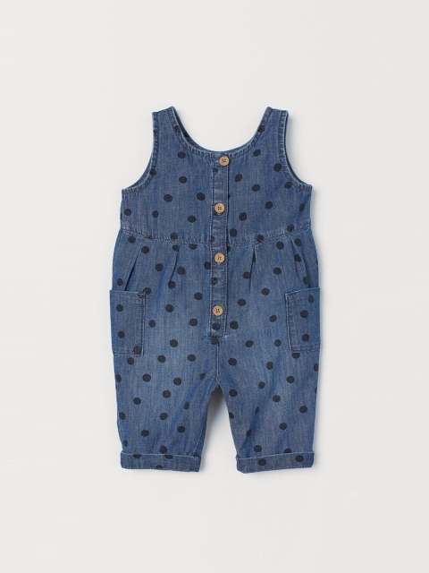 

H&M Girls Blue Sleeveless Denim Romper Suit