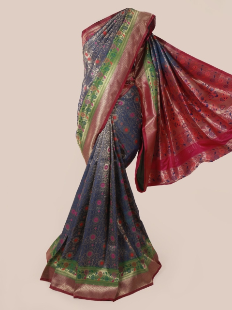 

Pothys Blue Woven Design Art Silk Saree