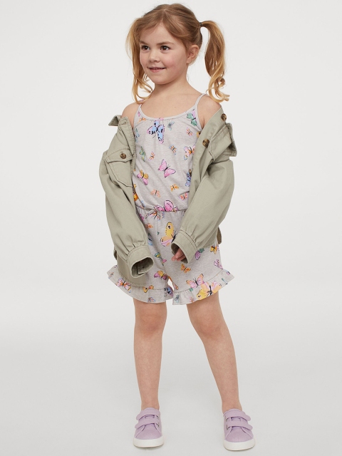 

H&M Girls Grey Jersey Playsuit