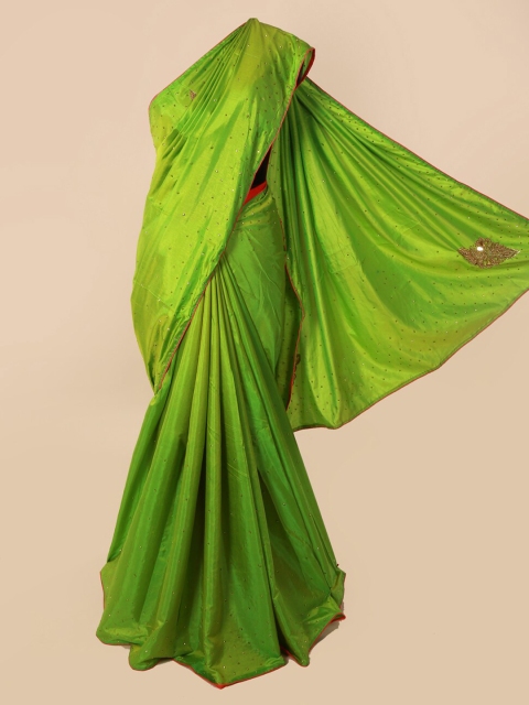 

Pothys Green Woven Design Art Silk Saree