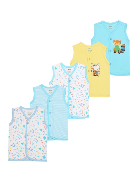 

OHMS Kids Pack Of 5 Assorted Jhablas, Yellow