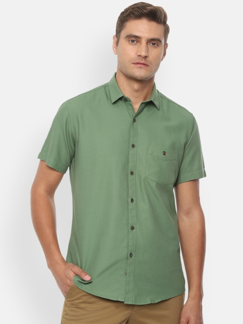 

Louis Philippe Sport Men Green Slim Fit Solid Casual Shirt