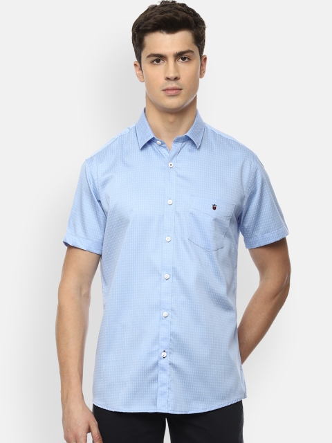 Louis Philippe Sport Men Blue Slim Fit Solid Casual Shirt