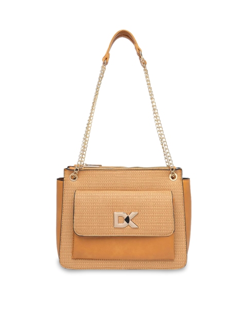 

Diana Korr Women Beige Textured Shoulder Bag