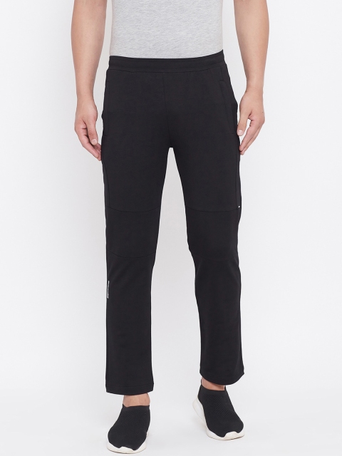 

Okane Men Black Solid Track Pants
