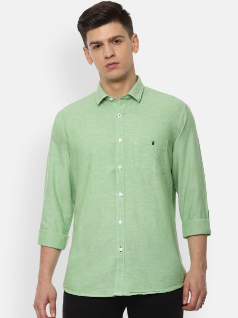 

Louis Philippe Sport Men Green Slim Fit Solid Casual Shirt