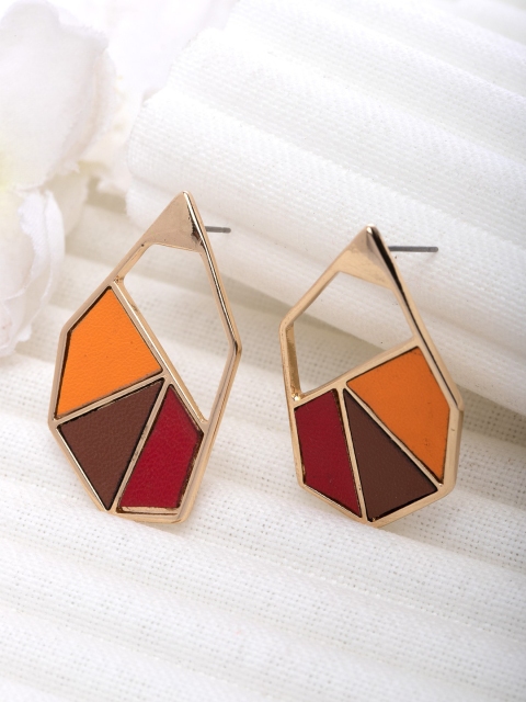 

CRZ Multicoloured Contemporary Hoop Earrings, Multi
