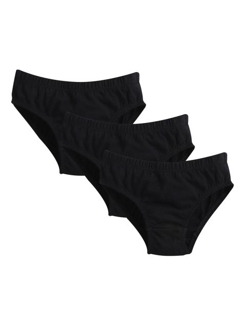 

Charm n Cherish Girls Black Pack of 3 Cotton Hipster Brief BWBRI28