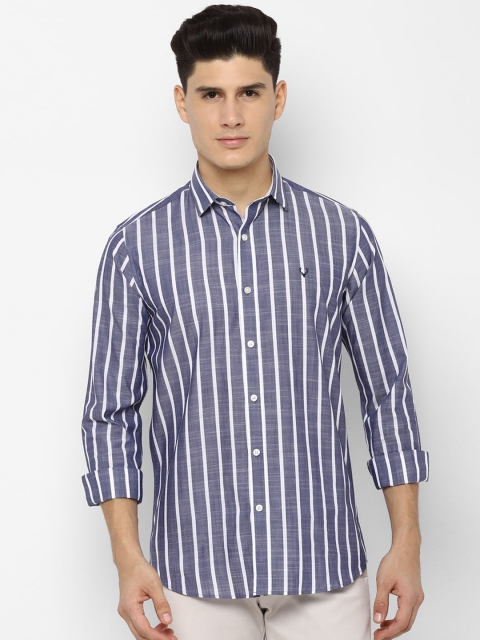 

Allen Solly Men Blue & White Slim Fit Striped Casual Shirt