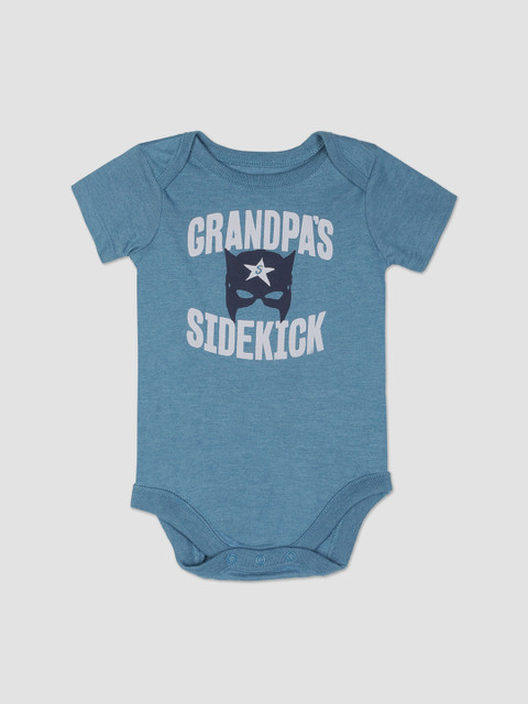 

The Childrens Place Infant Boys Blue Printed Bodysuit