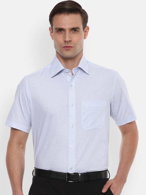 

Louis Philippe Men Blue Regular Fit Printed Casual Shirt