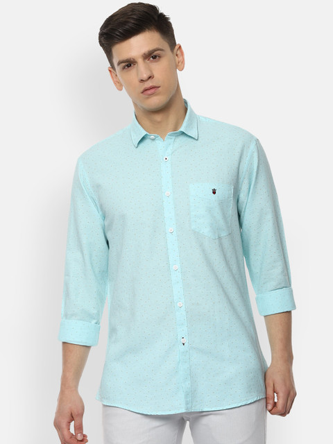 

Louis Philippe Sport Men Blue Slim Fit Printed Casual Shirt