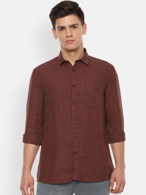 

Louis Philippe Sport Men Brown Slim Fit Checked Casual Shirt