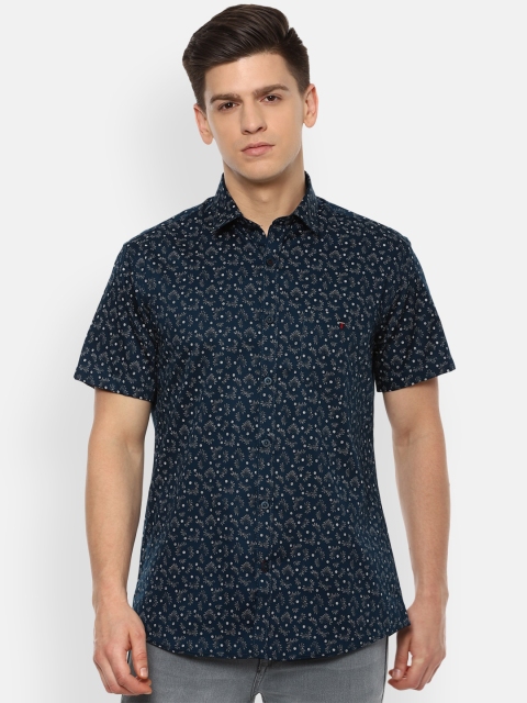 

Louis Philippe Sport Men Navy Blue Slim Fit Printed Casual Shirt