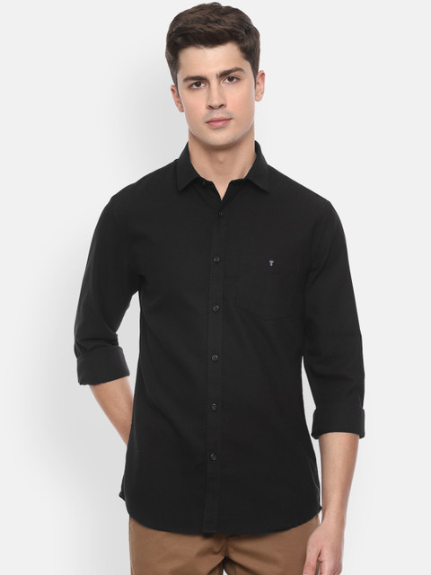

Louis Philippe Sport Men Black Slim Fit Self Design Casual Shirt