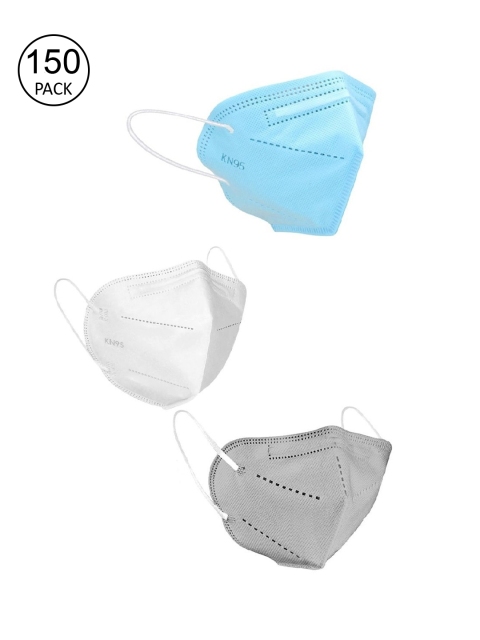 OOMPH Unisex Pack Of 150 5-Ply Reusable Anti-Pollution KN95 Face Masks, Blue
OOMPH Unisex Pack Of 150 5-Ply Reusable Anti-Pollution KN95 Face Masks, Blue