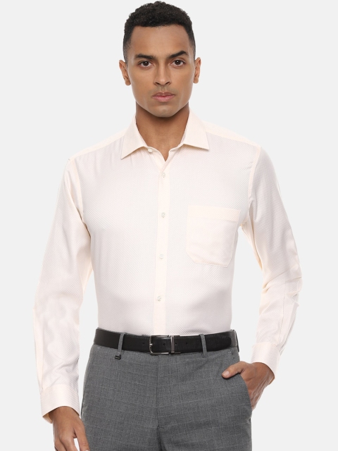 

Van Heusen Men Beige Regular Fit Cotton Solid Casual Shirt