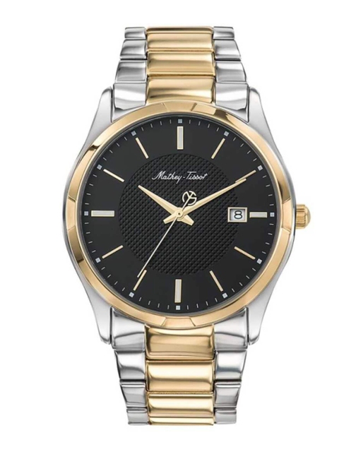 

Mathey-Tissot Elisa & Max Men Black Swiss Made Analogue Watch H2111BN