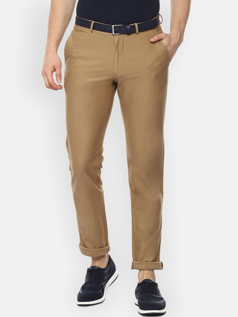 

Louis Philippe Sport Men Khaki Slim Fit Solid Chinos