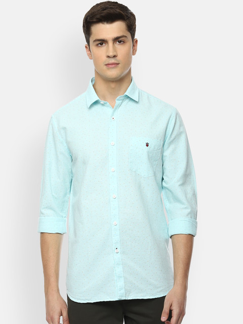 

Louis Philippe Sport Men Blue Slim Fit Printed Casual Shirt