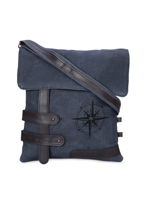 

NEUDIS Women Blue & Black Printed Sling Bag