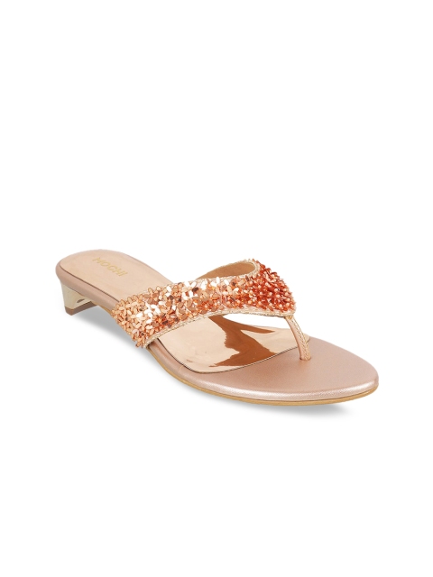 

Mochi Women Rose-Gold Embellished Heels