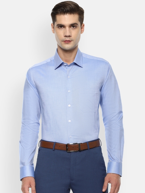 

Louis Philippe Men Blue Slim Fit Solid Formal Shirt