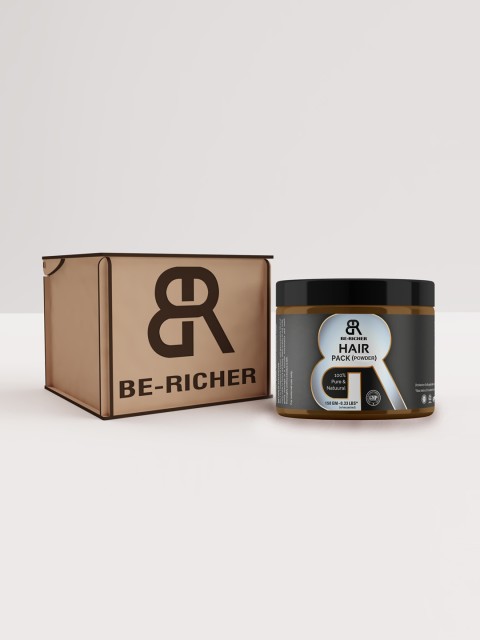 

Be-Richer 100% Natural Ayurvedic Hair Mask Powder with 30 Ingredients - 150 g, Brown