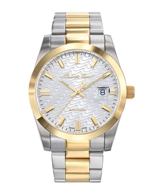 

Mathey-Tissot Men Silver-Toned Swiss Made Automatic Analogue Watch H1450ATBI