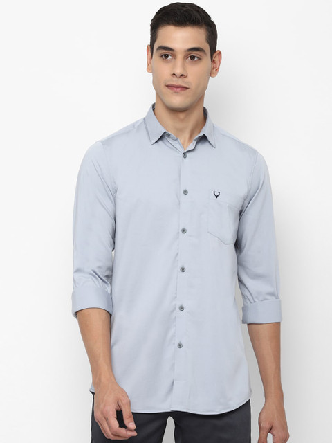 

Allen Solly Men Blue Slim Fit Solid Casual Shirt
