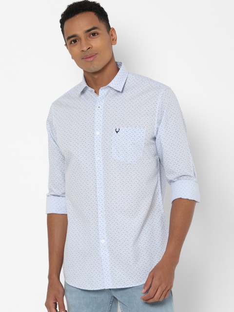 

Allen Solly Men Blue & Pink Slim Fit Printed Casual Shirt