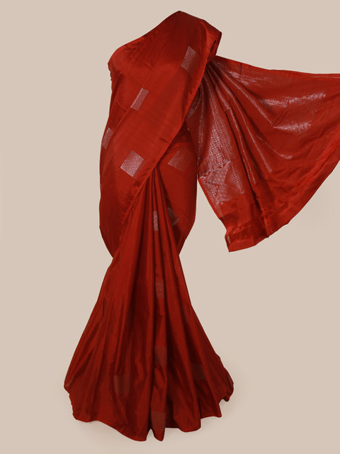 

Pothys Red & Golden Woven Design Saree