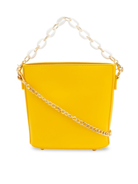 

Globus Yellow Solid Handheld Bag