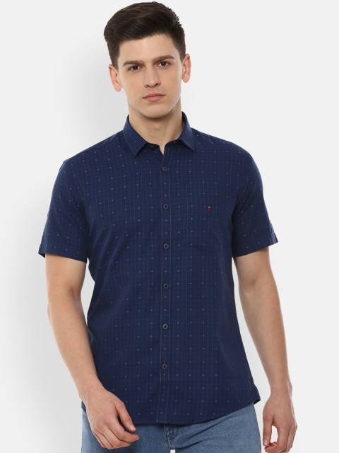 

Louis Philippe Sport Men Navy Blue Slim Fit Printed Casual Shirt