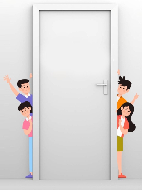 

rawpockets Multicoloured Happy Family Wall Stickers, Multi