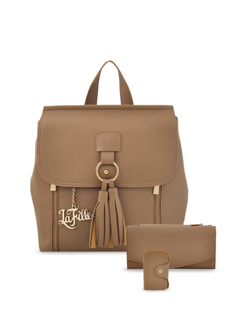 

LaFille Brown Solid Handheld Bag