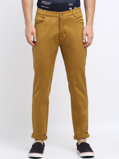 

Rodamo Men Mustard Slim Fit Mid-Rise Clean Look Stretchable Jeans