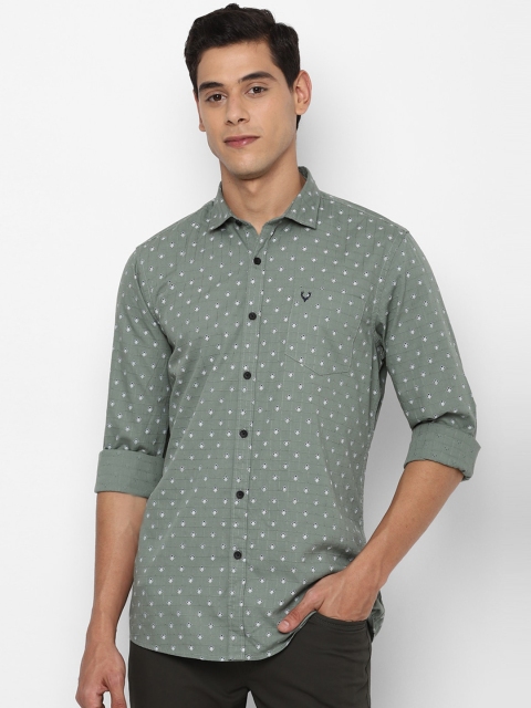 

Allen Solly Sport Men Green Cotton Regular Fit Printed Casual Shirt