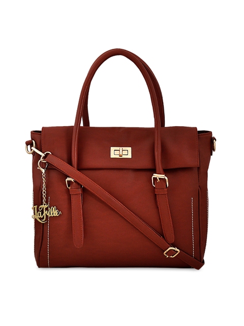

LaFille Women Maroon Solid Handheld Bag