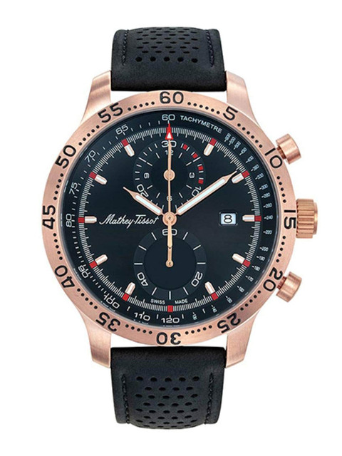 

Mathey-Tissot Men Black Swiss Analogue Watch H1823CHPLN
