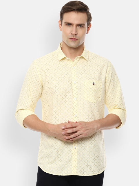 

Louis Philippe Sport Men Yellow Slim Fit Printed Casual Shirt