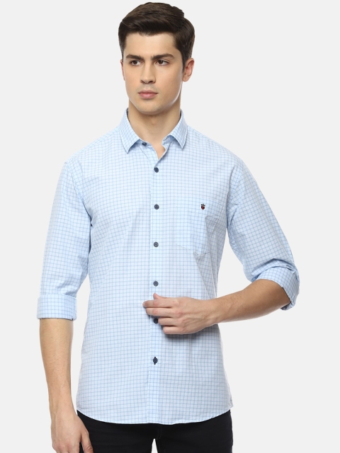 

Louis Philippe Sport Men Blue Slim Fit Checked Casual Shirt