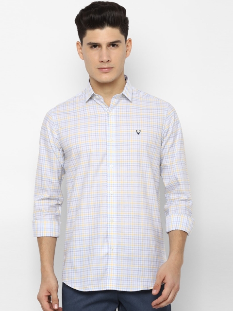 

Allen Solly Men White Slim Fit Checked Casual Shirt