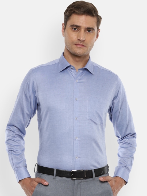 

Van Heusen Men Blue Regular Fit Solid Formal Shirt