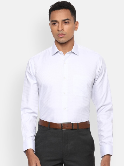 

Van Heusen Men White Regular Fit Self Design Casual Shirt