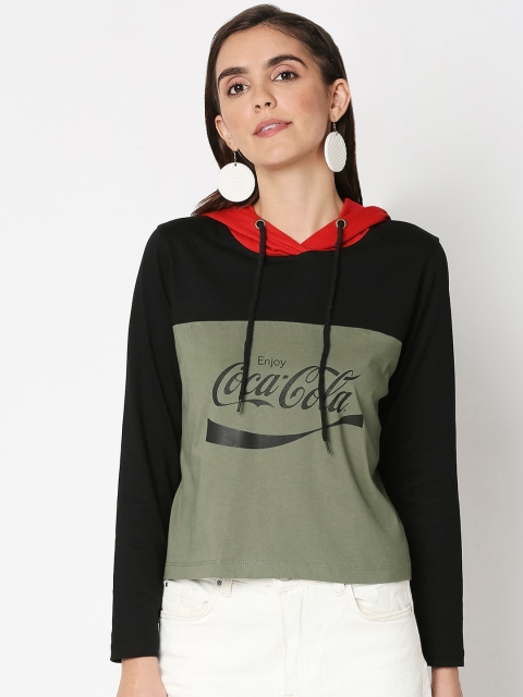 

Bewakoof Women Black Printed Sweatshirt